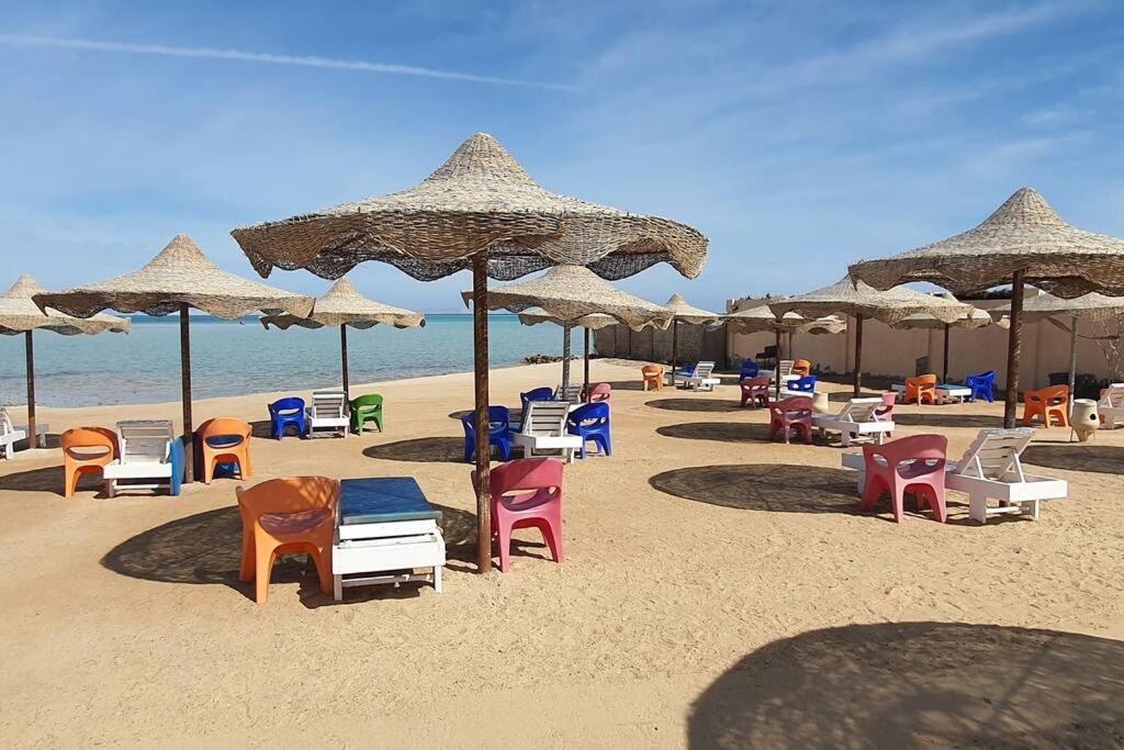 Casablanca Beach Direct Sea View Tow Bedroom Apartment Hurghada Exteriör bild