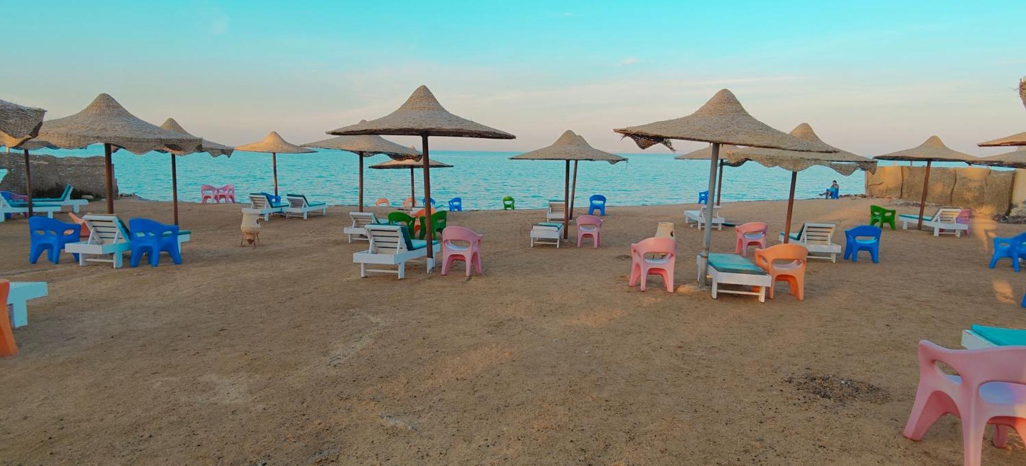 Casablanca Beach Direct Sea View Tow Bedroom Apartment Hurghada Rum bild